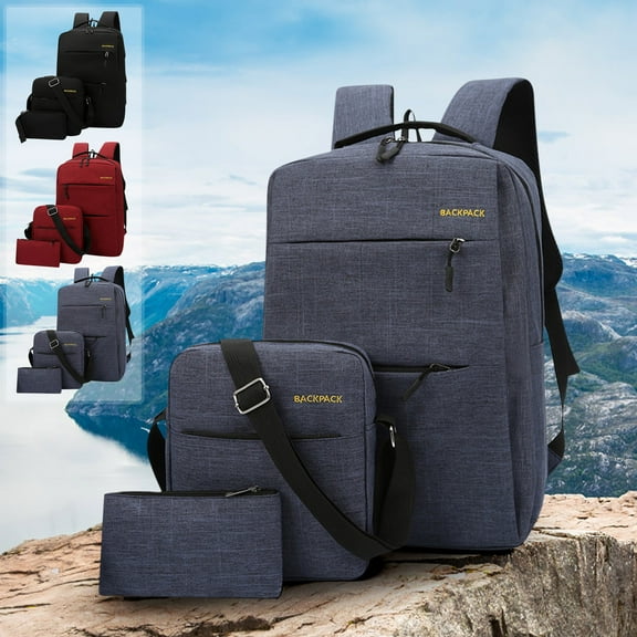 Travel Laptop Backpack18.90x5.91x11.02in,Business Backpack With Charging Port & Coin Purse For College Learners Office Commuters Air Travel(Black)