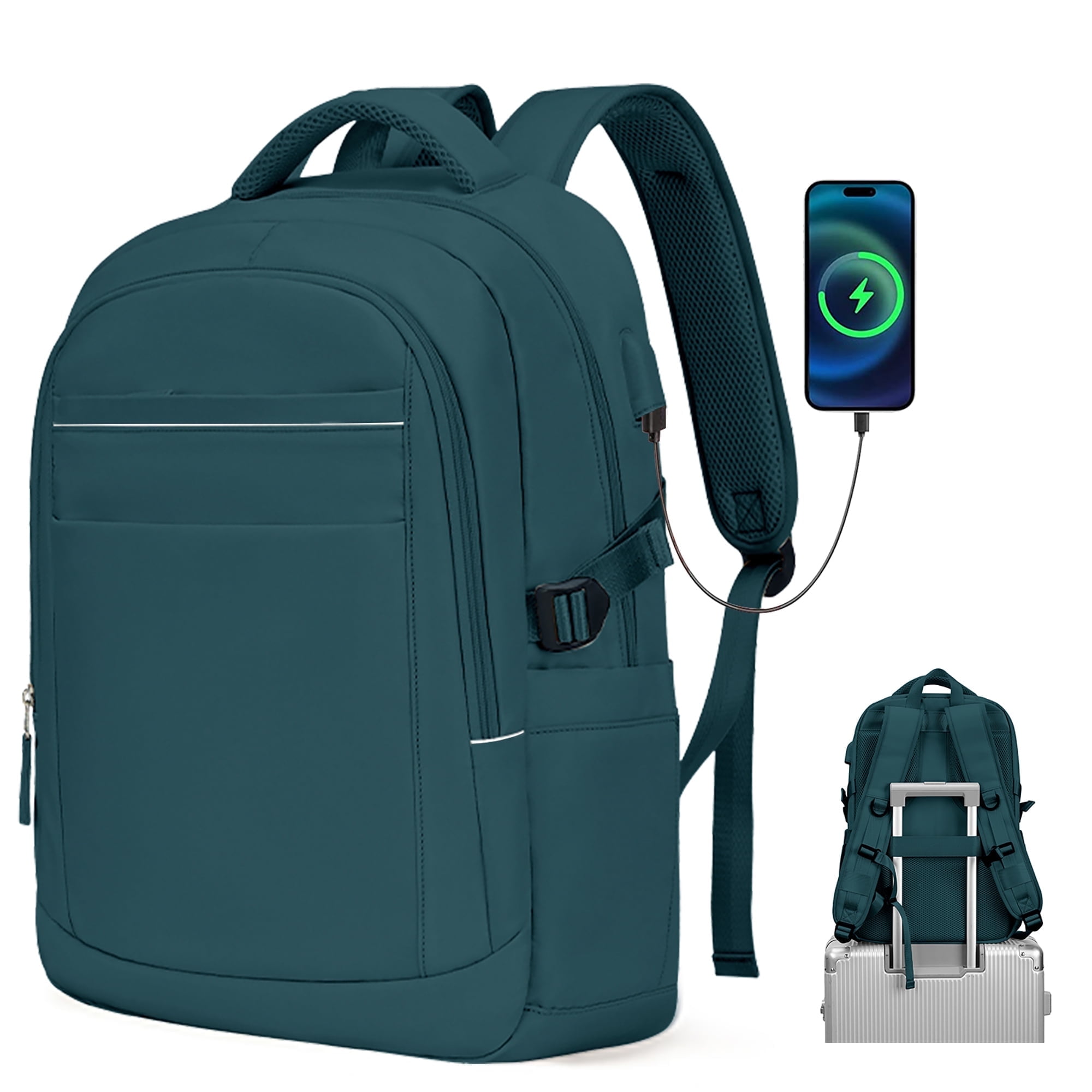 14 inch laptop backpack waterproof Laptop Carry on Backpack Blue for Women Men, Airline Flight Approved  Waterproof 14 Inch Laptop Backpack, Casual Daypack College Personal item  Bag