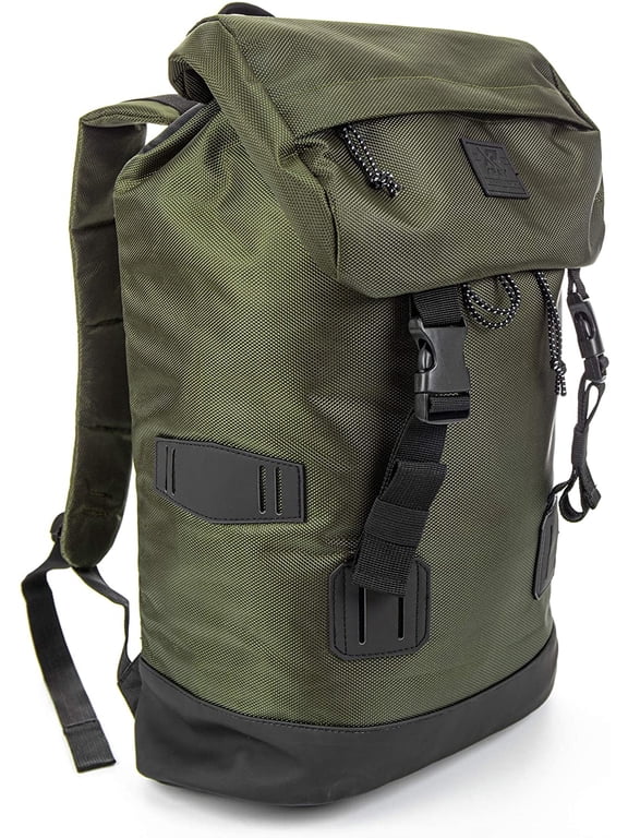 Travel Laptop Carry on Rucksack Backpack, Lightweight Durable Water Resistant Bag for Work School College, Gifts for Men and Women, Fits 15.6 inch Notebook (Dark Olive)