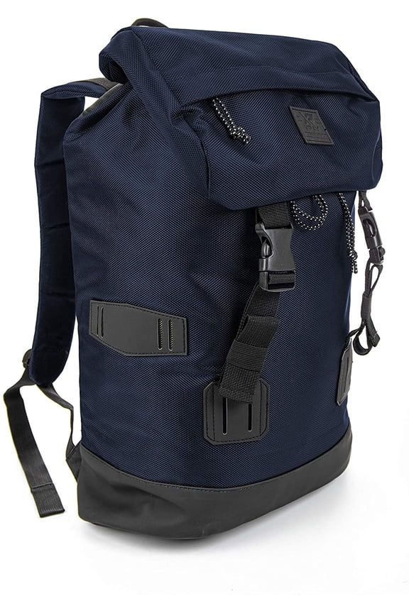 Travel Laptop Carry on Rucksack Backpack, Lightweight Durable Water Resistant Bag for Work School College, Gifts for Men and Women, Fits 15.6 inch Notebook (Navy/Black)