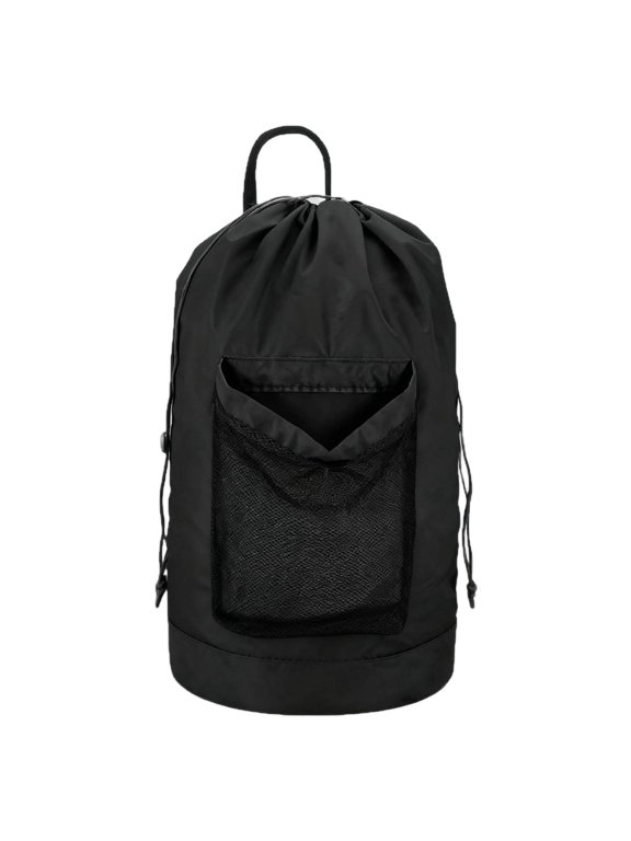Travel Laundry Drawstring Backpack Bag, Portable Clothes Towel & Toiletries Storage Sack for Trip, Dorm, Gym and Camping