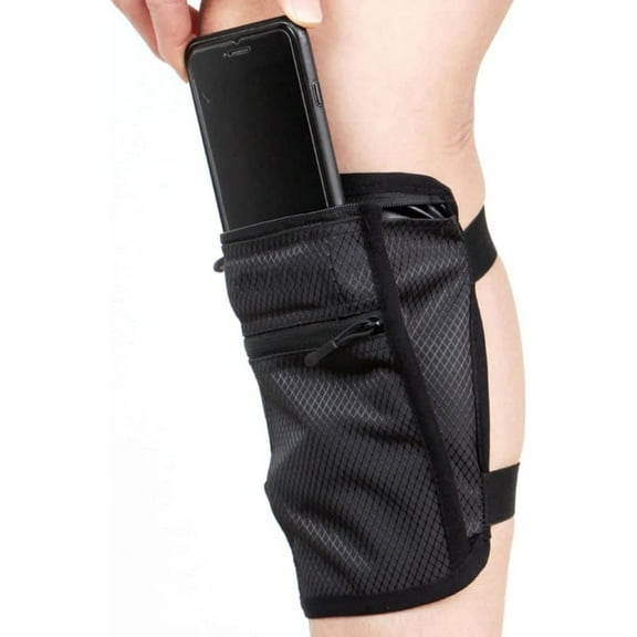 Travel Leg Band Belt Wallet Hide Bag Phone Bag Outdoor Sports Leg Bag Invisible Leg Cover Lightweight Stretchy Leg Band for Money Card Money ID Passport Safe