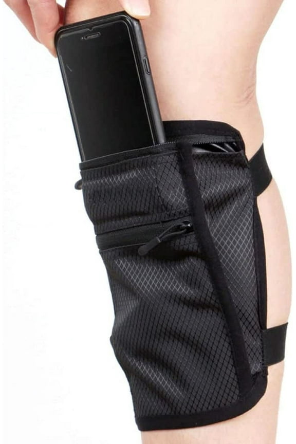Travel Leg Band Belt Wallet Hide Bag Phone Bag Outdoor Sports Leg Bag Invisible Leg Cover Lightweight Stretchy Leg Band for Money Card Money ID Passport Safe