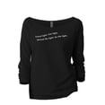 thumbnail image 1 of Travel Light Spread The Light Be The Light Women's Fashion Slouchy 3/4 Sleeves Raglan Lightweight Sweatshirt Black 2X-Large, 1 of 3