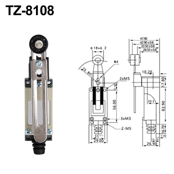 Travel Limit Switch With High Precision And Adjustable Roller Lever