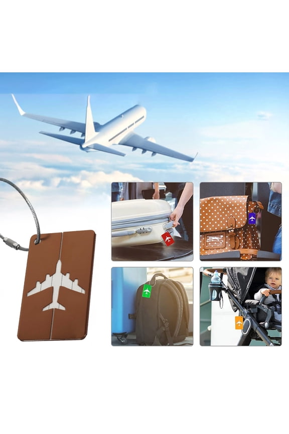 Travel Luggage Address Suitcase Identifier Aluminum Luggage Label Quick Find Travel Bag Accessory