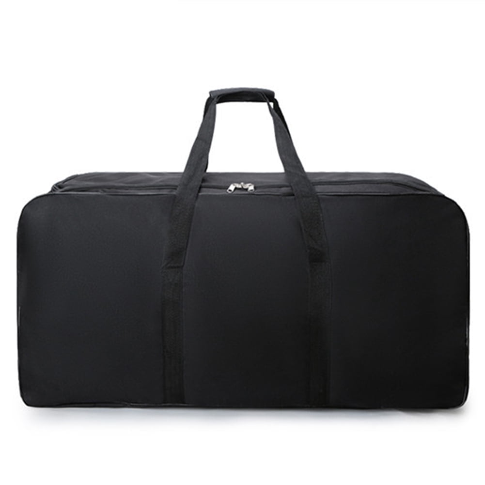 Travel Luggage Bag Foldable Wheel Bag Waterproof Travel Duffel Bag  Shoulder Straps- Use as Luggage or Backpack for Men/Women (Black)