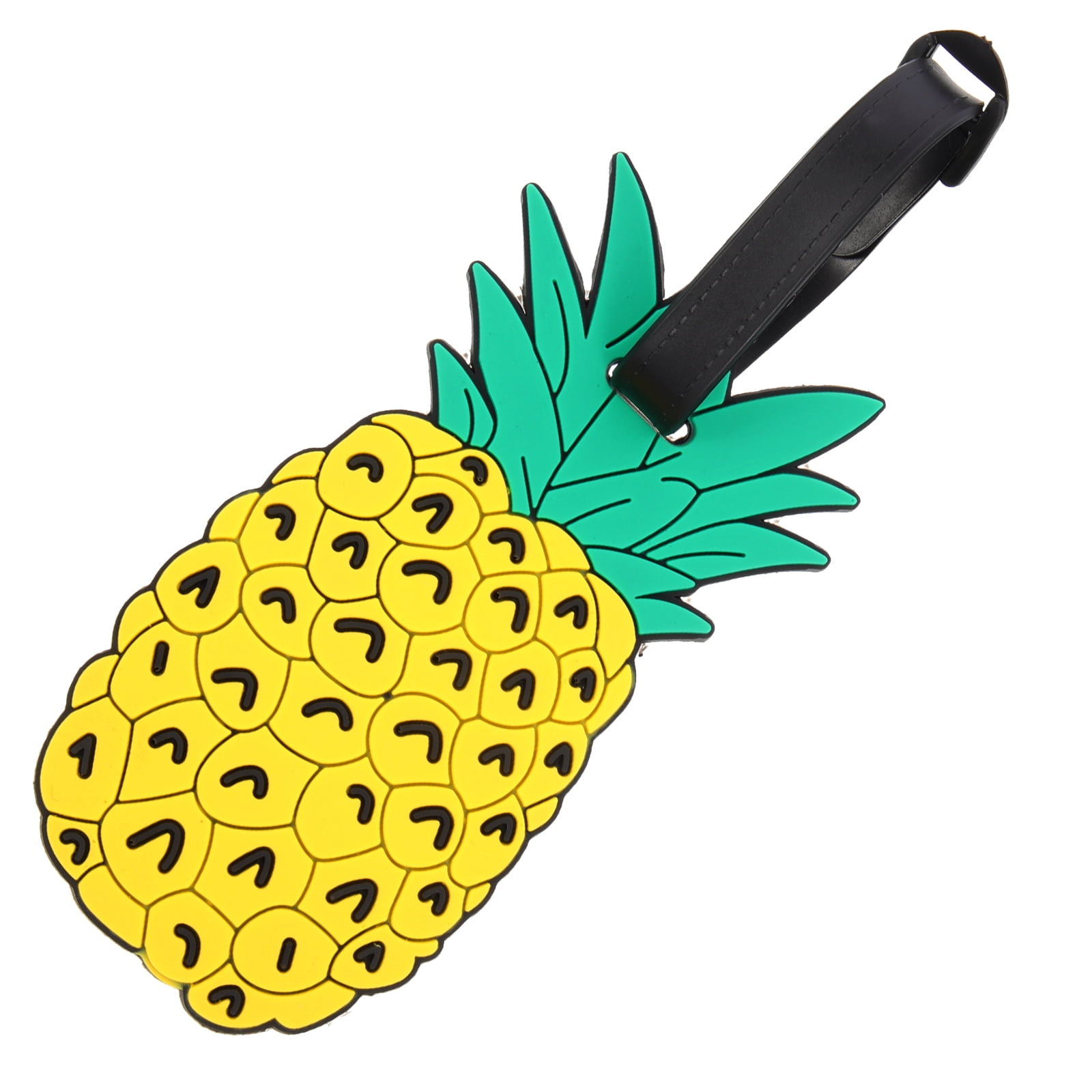 Travel Luggage Bag Tag Pineapple ID Labels Tag for Baggage Suitcase (Yellow) - Walmart.com