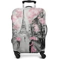 thumbnail image 1 of Travel Luggage Cover Luggage Protective Cover Fits 18-32 Inch Luggage Wheel Cover Patterned Travel Related Items Floral Luggage Cover Elastic Luggage Anti-scratch Luggage Cover Three Piece Set, 1 of 6