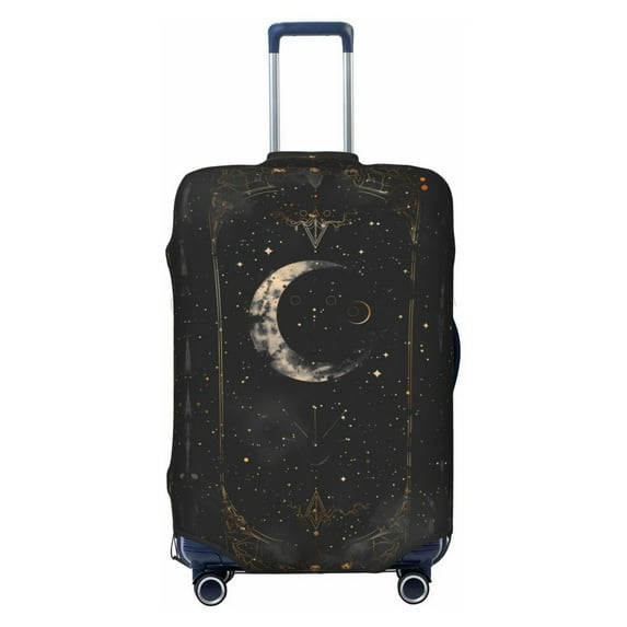 Travel Luggage Cover Protector - Abstract Starry Sky Moon Anti-Scratch Suitcase Covers Fits 18-32 Inch Luggage