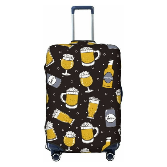 Travel Luggage Cover Protector - Beer In A Bottle Anti-Scratch Suitcase Covers Fits 18-32 Inch Luggage