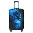 thumbnail image 1 of Travel Luggage Cover Protector - Blue Fire Cool Wolf Anti-Scratch Suitcase Covers Fits 18-32 Inch Luggage, 1 of 5