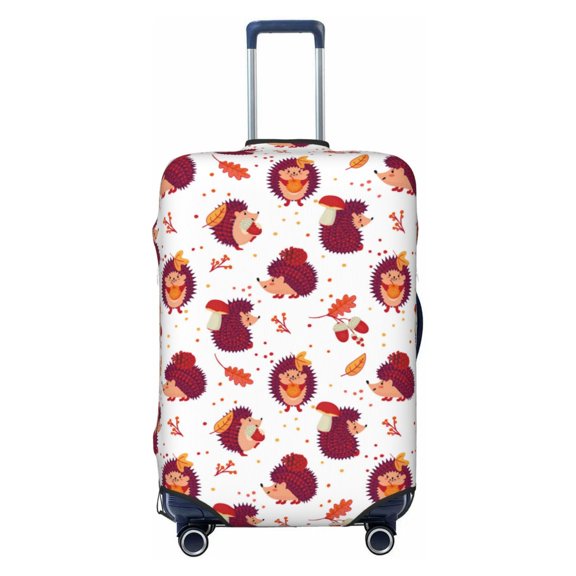 Travel Luggage Cover Protector - Cartoon Hedgehogs Anti-Scratch Suitcase Covers Fits 18-32 Inch Luggage