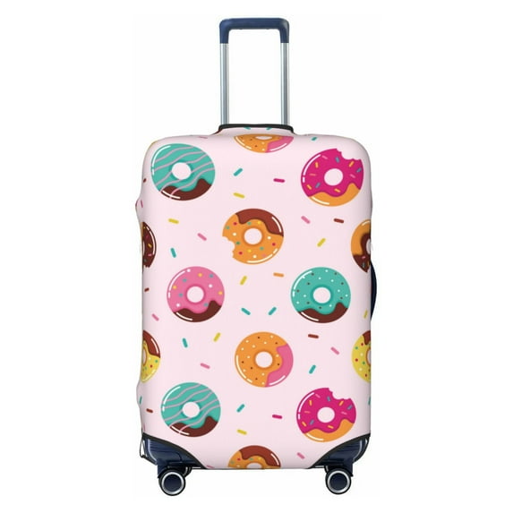 Travel Luggage Cover Protector - Colorful donuts Anti-Scratch Suitcase Covers Fits 18-32 Inch Luggage