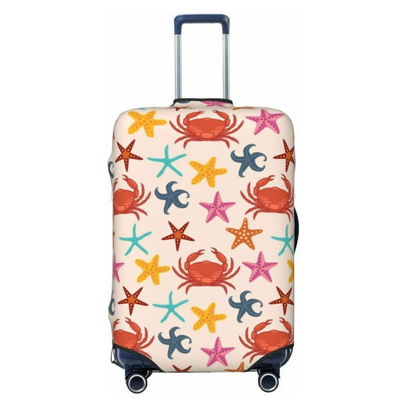Travel Luggage Cover Protector - Crabs And Seastars Anti-Scratch Suitcase Covers Fits 18-32 Inch Luggage