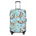 thumbnail image 1 of Travel Luggage Cover Protector - Cute Otters Anti-Scratch Suitcase Covers Fits 18-32 Inch Luggage, 1 of 5