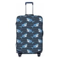 thumbnail image 1 of Travel Luggage Cover Protector - Funny Sharks Anti-Scratch Suitcase Covers Fits 18-32 Inch Luggage, 1 of 5