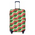 thumbnail image 1 of Travel Luggage Cover Protector - Geometric Watermelon Anti-Scratch Suitcase Covers Fits 18-32 Inch Luggage, 1 of 5