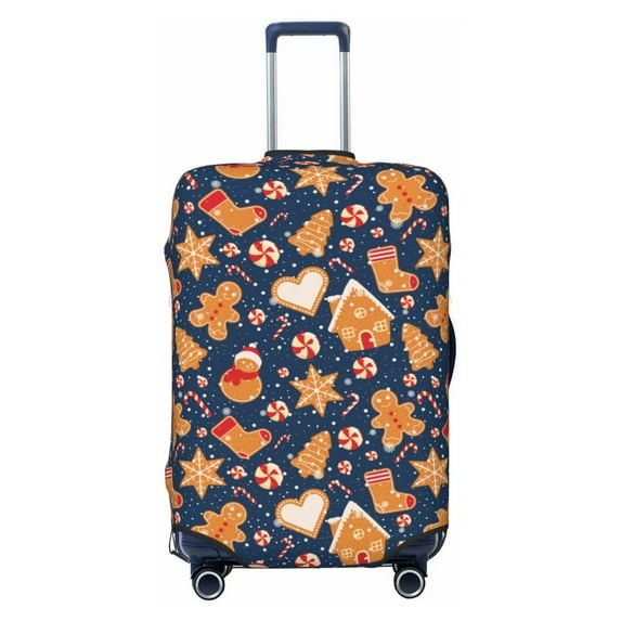 Travel Luggage Cover Protector - Gingerbread Delights Anti-Scratch Suitcase Covers Fits 18-32 Inch Luggage