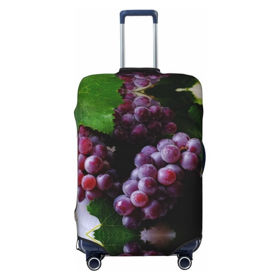 Travel Luggage Cover Protector - Grape Anti-Scratch Suitcase Covers Fits 18-32 Inch Luggage