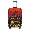 thumbnail image 1 of Travel Luggage Cover Protector - Halloween Happy C Anti-Scratch Suitcase Covers Fits 18-32 Inch Luggage, 1 of 5