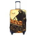 thumbnail image 1 of Travel Luggage Cover Protector - Halloween Rice Field Pumpkin Skull Anti-Scratch Suitcase Covers Fits 18-32 Inch Luggage, 1 of 5