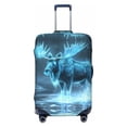 thumbnail image 1 of Travel Luggage Cover Protector - Icy Glowing Winter Moose Anti-Scratch Suitcase Covers Fits 18-32 Inch Luggage, 1 of 5