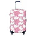 thumbnail image 1 of Travel Luggage Cover Protector - Pink Cartoon Cute Cat Footprints Anti-Scratch Suitcase Covers Fits 18-32 Inch Luggage, 1 of 5