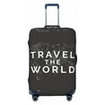 thumbnail image 1 of Travel Luggage Cover Protector - Travel The World1 Anti-Scratch Suitcase Covers Fits 18-32 Inch Luggage, 1 of 5