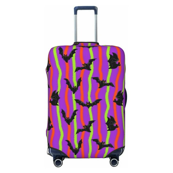 Travel Luggage Cover Protector - halloween bats Pattern Anti-Scratch Suitcase Covers Fits 18-32 Inch Luggage