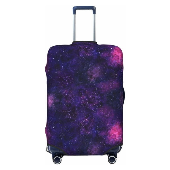 Travel Luggage Cover Protector - starry sky purple darkblue Anti-Scratch Suitcase Covers Fits 18-32 Inch Luggage