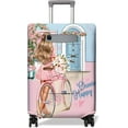 thumbnail image 1 of Travel Luggage Cover Suitcase Girl Protector Storage Fits 18-32 Inch Luggage Flower Luggage Protector Wheel Covers Patterned Travel with Pocket Elastic Luggage Anti-scratch Suitcase Cover XL, 1 of 6