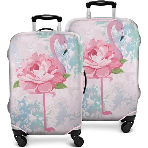 Travel Luggage Cover Suitcase Protector Fits 18-32 Inch Luggage Wheel Covers Patterned Travel Related Items Flower Luggage Protector Elastic Luggage Anti-scratch Suitcase Cover M