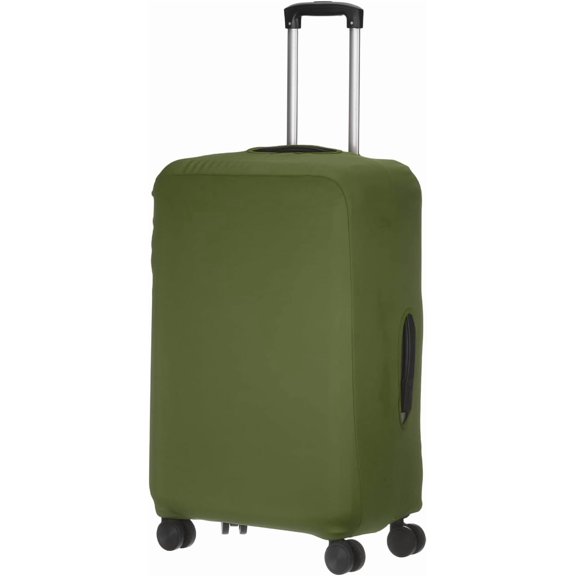 Travel Luggage Cover, Washable Suitcase Covers for Anti-scratch Protector Elastic Baggage Protective, Fits 18-21 Inch Suit Case, Army Green