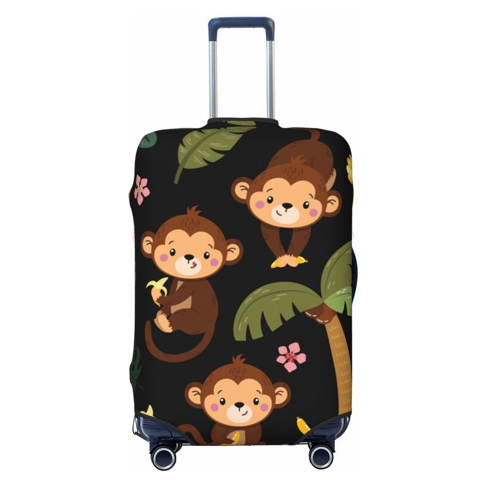 Travel Luggage Covers Monkeys Swinging from Palms Suitcase Covers