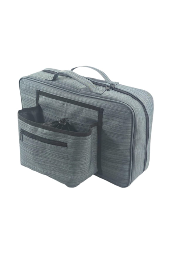 Travel Luggage Cup Holder Attachment Drink Carrier Oxford Cloth Spacious Pockets Ideal for Flight Crews