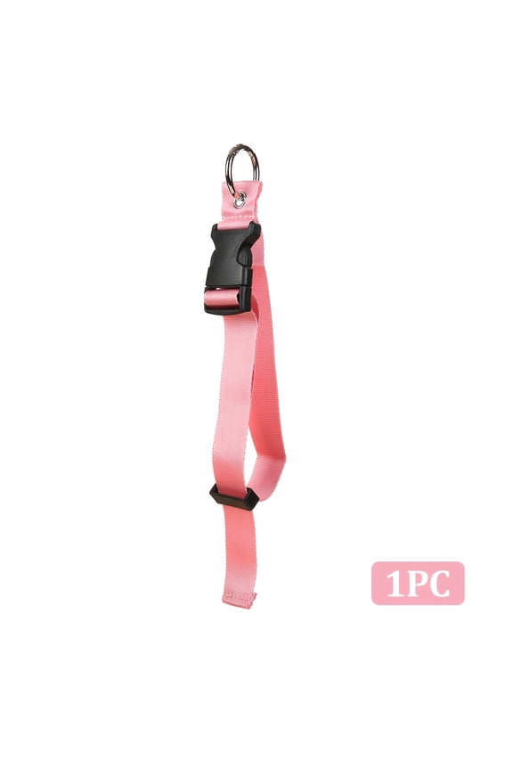 Travel Luggage Fixed Strap Backpack External Strap Portable Strap With Release Buckle Add-A-Bag Luggage Strap Belt Jacket Holder(One Size,Pink)
