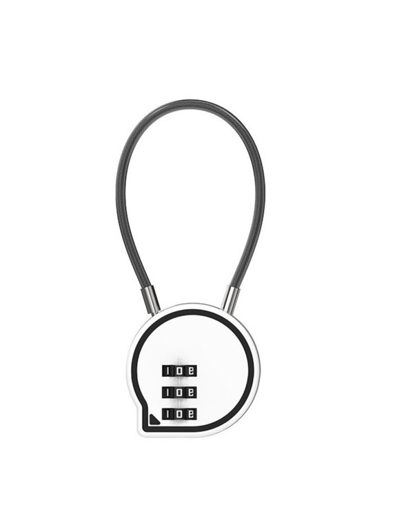 Travel Luggage Lock Combination Cable Lock Multifunction Helmets Lock Travel Bag Small Lock for Backpack