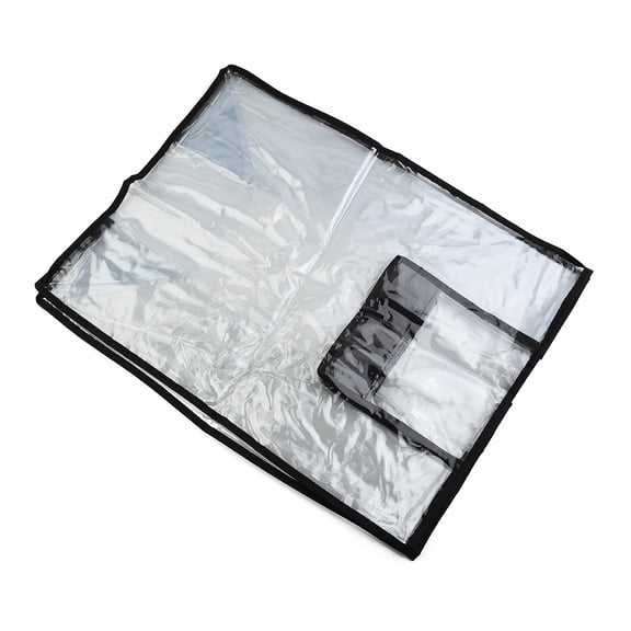 Travel Luggage Protector Cover for 20-30 Inch Suitcases - Clear PVC Baggage Case