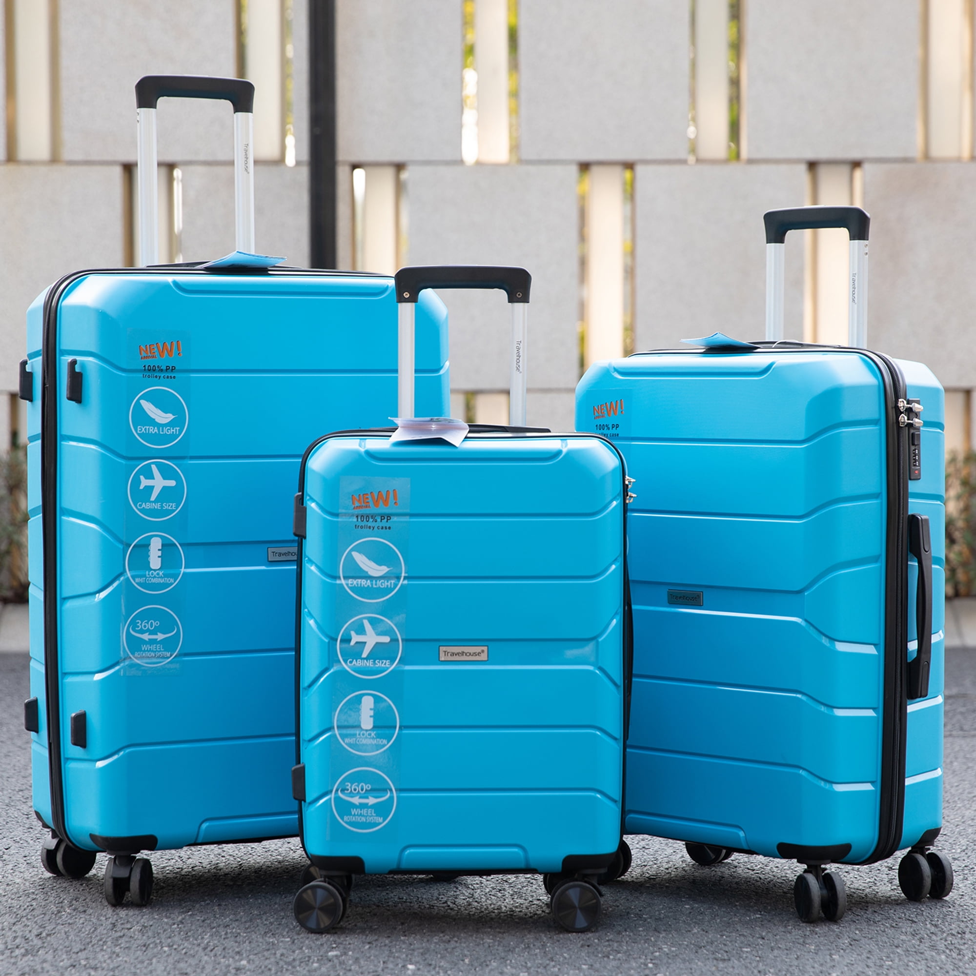 Rolling Luggage, Wheeled Suitcases for Women, Men