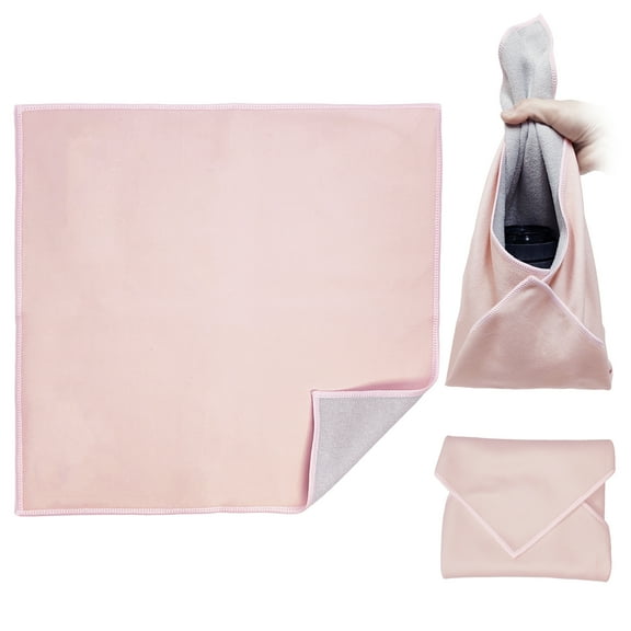 Travel Makeup Bag, 21.65x21.65in Self-Adhesive Magic Cloth Washable Polyester Cosmetic Bag for Travel and Home Organization,Protective Wrapping for Cosmetics, Jewelry and Camera Lens