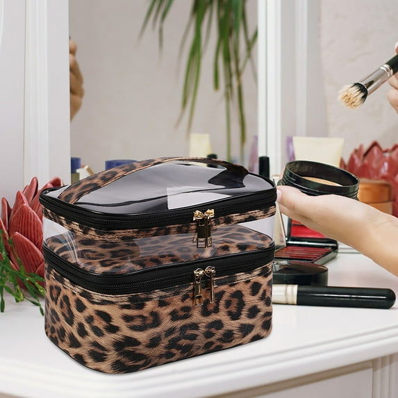 Travel Makeup Bag 240g Soft Zipper Cosmetic Organizer Portable Durable Lightweight Convenient To Carry