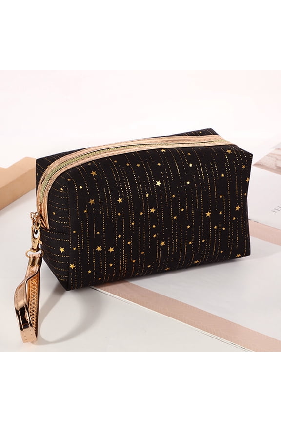 Travel Makeup Bag with Compartments, Portable Cosmetic Organizer for Toiletries, Brushes, Skincare and Daily Essentials, Lightweight Travel Storage Case