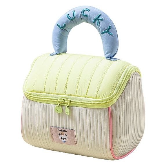 Travel Makeup Bag Cute Cartoon House Shaped Makeup Bag Large Capacity Portable Handheld Travel Cosmetic Bag Storage Organizer Travel Toiletry Bag