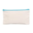 thumbnail image 1 of Travel Makeup Bag DIY Crafts Blank Canvas Zipper Bag, Canvas Makeup Bag with Colorful Zippers, Multi-Functional Travel Bag, Pen and Pencil Storage Box, 1 of 5