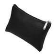 thumbnail image 1 of Travel Makeup Bag Makeup Brush Holder Cosmetics Storage Bag Portable Light Black PU Leather L Size, 1 of 7