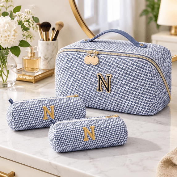 Travel Makeup Bag Organizer For