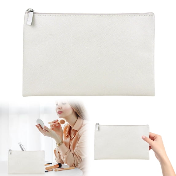 Travel Makeup Bag PU Leather Cosmetic Organizer Carry On Portable Lipstick Brush Holder Large Small Toiletry Pouch For Women Beauty