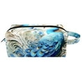 Travel Makeup Bag,Travel Toiletry Bag for Women,Blue Oil Painting