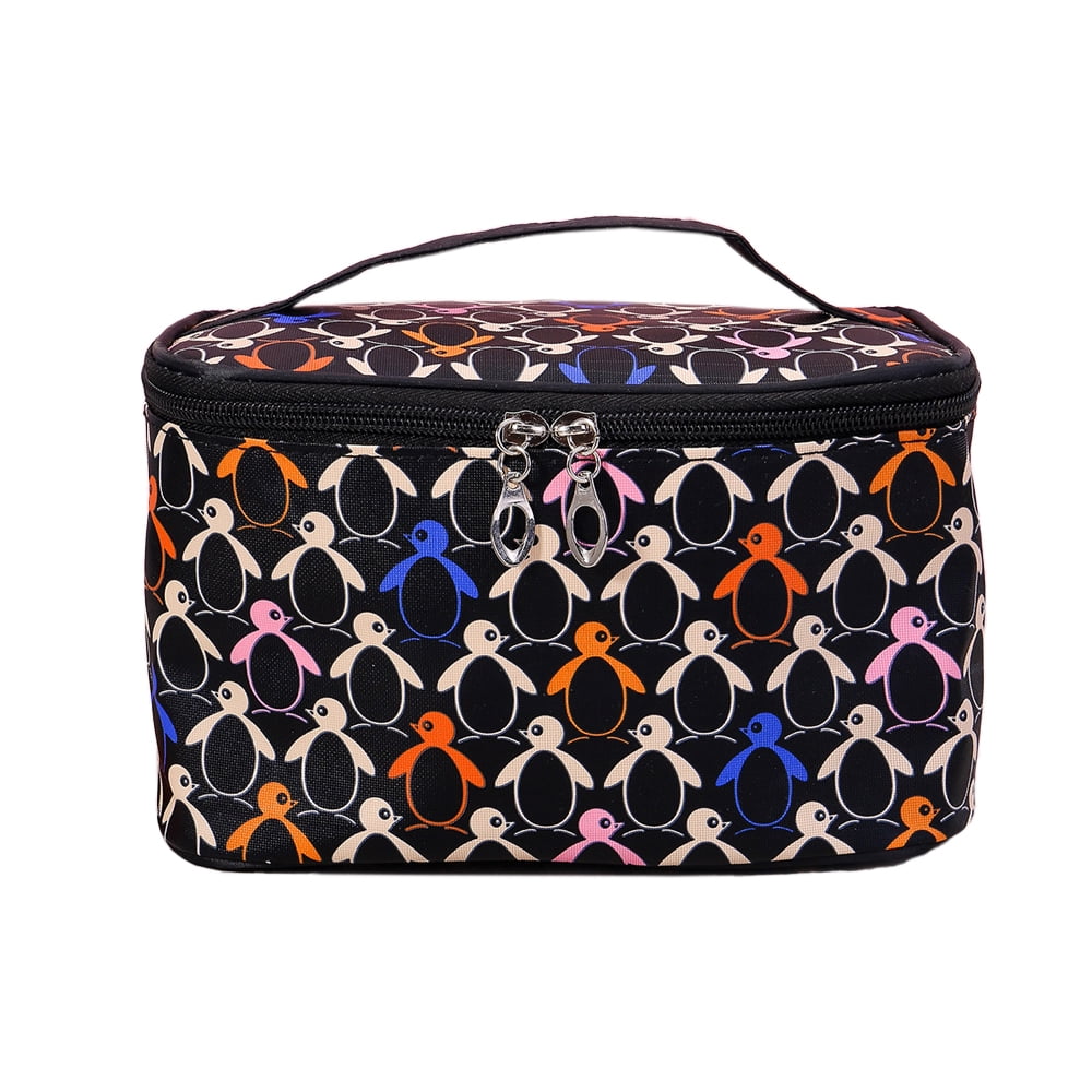  Travel Makeup Bag for Women Large Capacity Cosmetic Bag  Waterproof White Checkered Portable PU Leather Toiletry Bag Organizer  Makeup Brushes Storage Bag with Dividers and Handle : Beauty & Personal